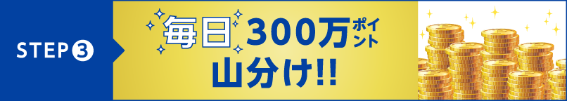 STEP3.毎日300万ポイント山分け!!